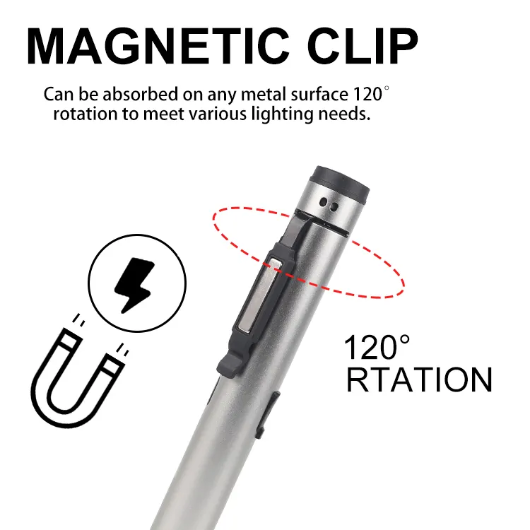 UV light and working light pen type with magnet