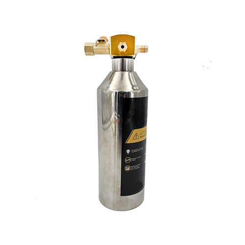 A/C flush kit with 30" ( 90cm) hose -Stainless steel bottle