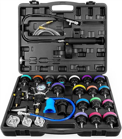 Pressure Tester & Vacuum Type Cooling System Kit  28pcs